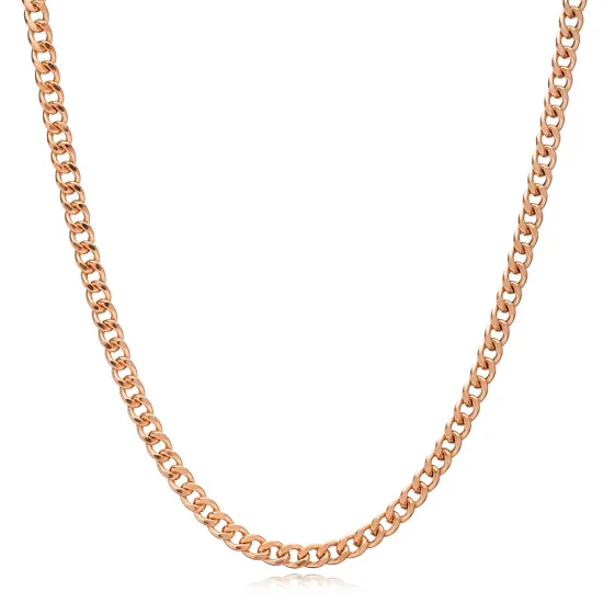 Gourmet Rhodium Plated Chain Sterling Silver Necklace Gourmet Rhodium Plated Chain Sterling Silver Necklace