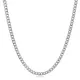 Gourmet Rhodium Plated Chain Sterling Silver Necklace Gourmet Rhodium Plated Chain Sterling Silver Necklace