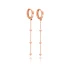Minimalist Ball Plain Long 925 Sterling Silver Earrings