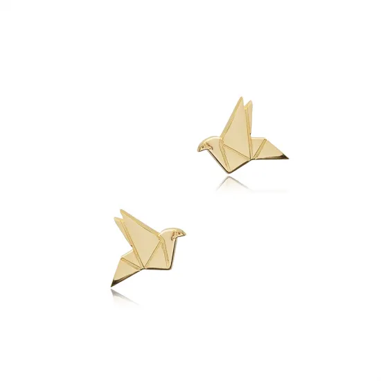 Bird Origami 925 Sterling Silver Earrings Bird Origami 925 Sterling Silver Earrings