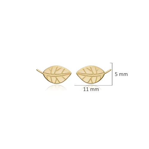 Origami Leaf 925 Sterling Silver Earrings Origami Leaf 925 Sterling Silver Earrings