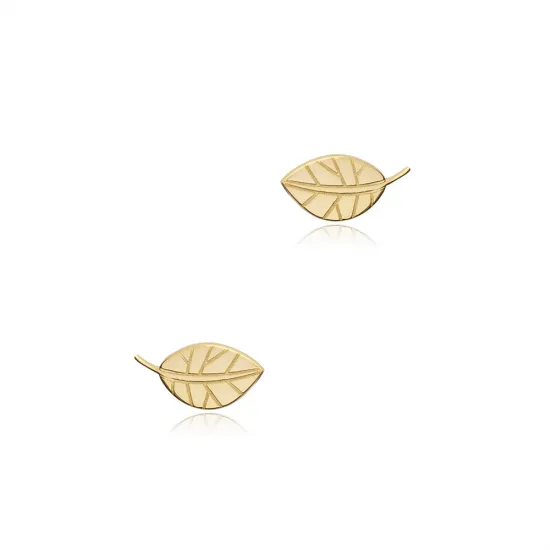 Origami Leaf 925 Sterling Silver Earrings Origami Leaf 925 Sterling Silver Earrings