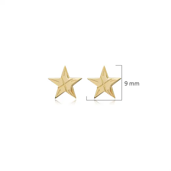 Origami Star 925 Sterling Silver Earrings Origami Star 925 Sterling Silver Earrings