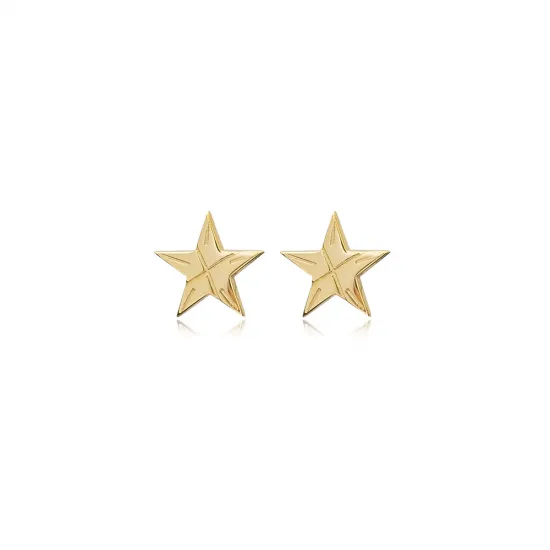 Origami Star 925 Sterling Silver Earrings Origami Star 925 Sterling Silver Earrings