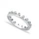 Turkish Dainty CZ Band 925 Sterling Silver Ring Turkish Dainty CZ Band 925 Sterling Silver Ring