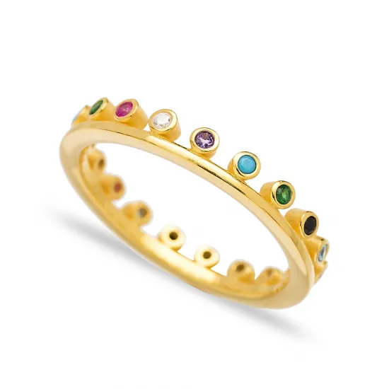 Turkish Mix Band Thin 925 Sterling Silver Ring