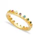 Turkish Mix Band Thin 925 Sterling Silver Ring