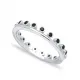 Black Thin Band 925 Sterling Silver Ring Black Thin Band 925 Sterling Silver Ring