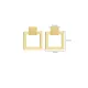 Geometric Square Silver Stud Earrings Geometric Square Silver Stud Earrings