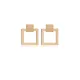 Geometric Square Silver Stud Earrings Geometric Square Silver Stud Earrings