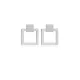 Geometric Square Silver Stud Earrings Geometric Square Silver Stud Earrings