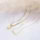 Mama Plain Tag Charm 925 Sterling Silver Necklace