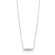 Mama Plain Tag Charm 925 Sterling Silver Necklace