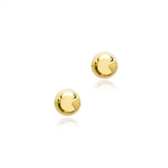 Minimalist Ball Plain Silver Stud Earrings Minimalist Ball Plain Silver Stud Earrings