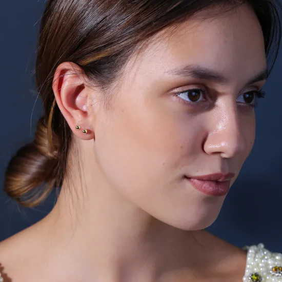 Minimalist Ball Plain Silver Stud Earrings Minimalist Ball Plain Silver Stud Earrings