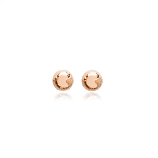 Minimalist Ball Plain Silver Stud Earrings Minimalist Ball Plain Silver Stud Earrings