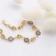 Evil Eye Design Elegant Silver Charm Bracelet Evil Eye Design Elegant Silver Charm Bracelet