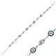 Evil Eye Design Elegant Silver Charm Bracelet Evil Eye Design Elegant Silver Charm Bracelet