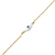 Evil Eye Design Mother of Pearl 925 Silver Charm Bracelet Evil Eye Design Mother of Pearl 925 Silver Charm Bracelet