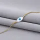 Evil Eye Design Mother of Pearl 925 Silver Charm Bracelet Evil Eye Design Mother of Pearl 925 Silver Charm Bracelet