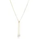 Modern Lariat Pearl Design Charm Necklace