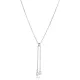 Modern Lariat Pearl Design Charm Necklace