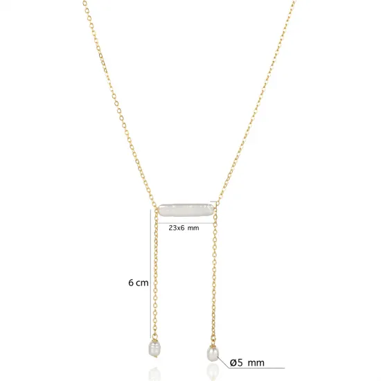 New Design Lariat Pearl 925 Charm Necklace New Design Lariat Pearl 925 Charm Necklace