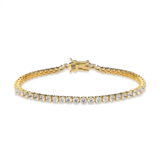 3.5 mm Round 925 Silver Tennis Bracelet