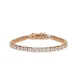 4 mm Round 925 Silver Tennis Bracelet