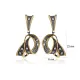 925 Silver Wholesale Two Tone Dangle Earrings