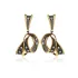 925 Silver Wholesale Two Tone Dangle Earrings