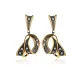 925 Silver Wholesale Two Tone Dangle Earrings