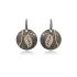 Filigree Leaf CZ 925 Sterling Silver Earrings