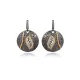 Filigree Leaf Turkish 925 Silver CZ Earrings