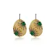 Wholesale 925 Silver Emerald Starburst Earrings