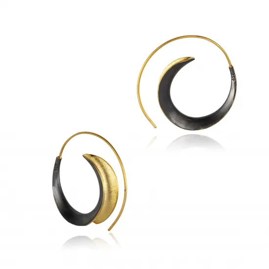 Wholesale Matte 925 Silver Hoops Earrings
