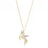 Turkish 925 Silver Unicorn Horse Clear CZ Charm Necklace
