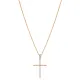 CZ Stone Classic Cross Design Charm Necklace CZ Stone Classic Cross Design Charm Necklace