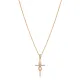 Infinity Cross Design CZ Stone Charm Necklace Infinity Cross Design CZ Stone Charm Necklace