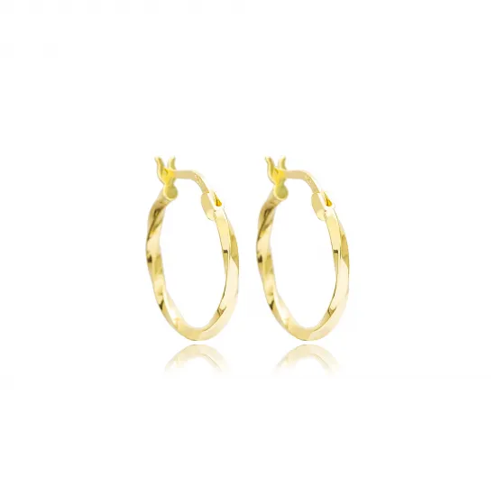 Minimalist Wave Design 20 mm Silver Hoop Earrings Minimalist Wave Design 20 mm Silver Hoop Earrings