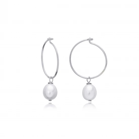 Handcrafted Pearl 925 Sterling Silver Earrings - Sade 925 Silver Jewelry