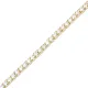 2 mm Square Design CZ Sterling Silver Tennis Bracelet 2 mm Square Design CZ Sterling Silver Tennis Bracelet