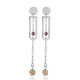 Plain Geometric Design Citrine Stone Earring Plain Geometric Design Citrine Stone Earring