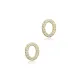 Oval Design CZ Stone Silver Stud Earrings Oval Design CZ Stone Silver Stud Earrings