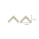 Minimalist V Design CZ 925 Stud Earrings Minimalist V Design CZ 925 Stud Earrings
