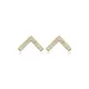 Minimalist V Design CZ 925 Stud Earrings Minimalist V Design CZ 925 Stud Earrings