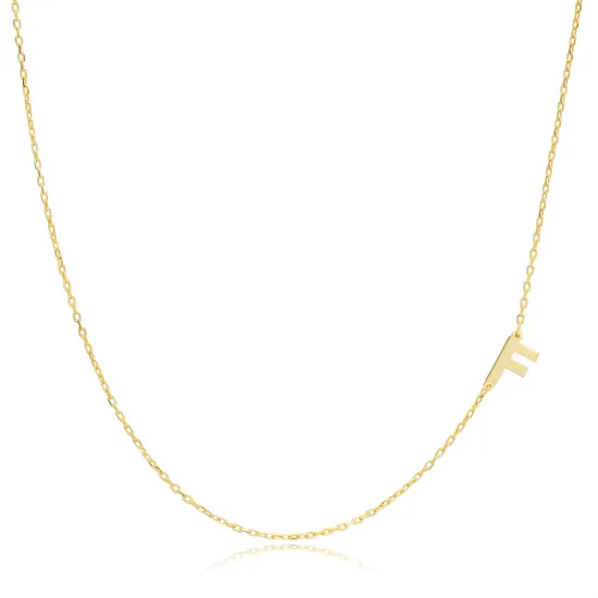 Plain Alphabet A Letter 30 Forse Chain Wholesale Silver Necklace Plain Alphabet A Letter 30 Forse Chain Wholesale Silver Necklace