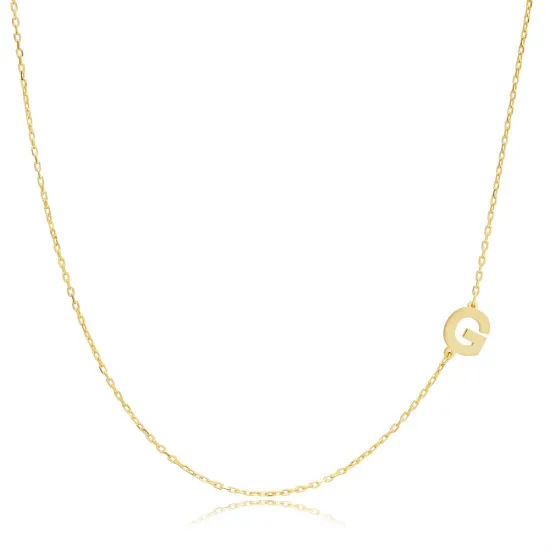 Plain Alphabet A Letter 30 Forse Chain Wholesale Silver Necklace Plain Alphabet A Letter 30 Forse Chain Wholesale Silver Necklace