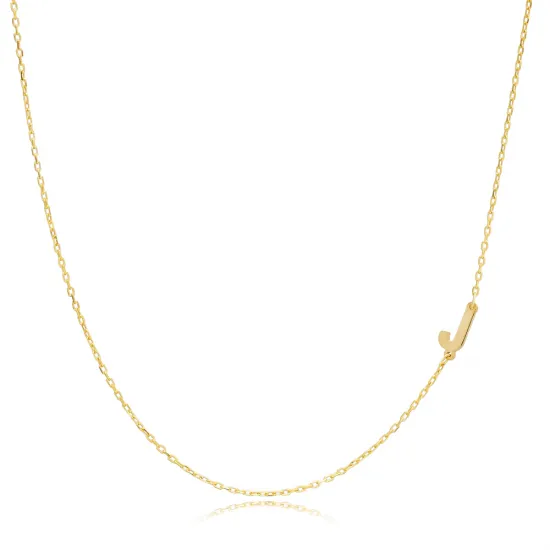 Plain Alphabet A Letter 30 Forse Chain Wholesale Silver Necklace Plain Alphabet A Letter 30 Forse Chain Wholesale Silver Necklace