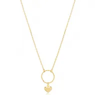 Heart Design Hollow Round 925 Sterling Silver Charm Necklace
